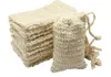 Cestas de suspensão banho de banho sisal saco saco saco natural exfoliating poupador porta-bolsa 50pcs1