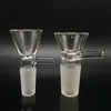 Cachimbo de água masculino de 14 mm transparente Pyrex tigela de vidro peças 3 tipos lidar com funil redondo filtro comum tubo de fumar Bong de água óleo Dab Rigs