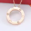 Nieuwe mode liefde ketting mannen vrouwen titanium staal hanger Bijoux voor dame design dames feest bruiloftsliefhebbers cadeau sieraden met box set