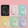 Novo produto Candy Color Bluetooth Headset Macaron Headset Smart Phone Headset 5.0 Vida de bateria longa sem fio