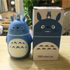 Noverlty Cute Cartoon Totoro Portable Thermos Bottle Creative Anime Termos Cup and Mug Frascos de vacío de vidrio Botella Dropshipping 201029