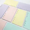 2020 A6 Loose Leaf Solid Color Notebook Refill Spiral Binder Index Page Planner Agenda Inner Filler Papers Notebook Accessories
