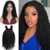 13x4 dianteira de pêlo humano peruca com cabelo bebê pré arrancado peruca de ondas profundas livre Brasil brasileiro encaracolado cabelo humano peruca