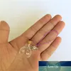 Ball Shaped Mini Glass Bottle Pendants Keychain Small Wishing Bottles With Corks Vials 10 pcs 20x24x6 mm