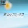 100 % 천연 Moissanite Topaz Gemstones 링 여성용 솔리드 925 스털링 실버 웨딩 밴드 반지 선물 쥬얼리