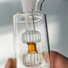 Mini cristalería transparente Cachimba para fumar Quemador de vidrio Botella de burbujeo con 10 mm Tazón de aceite Percolador Burbujeadores Tuberías de agua Tazones de tabaco Pequeños accesorios para fumar