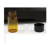 2ml 3ml âmbar DRAM vidro essencial frasco de óleo perfume tubos de amostra tubos de ensaio de amostra garrafas pequenas garrafas vazias fragras caseiras