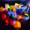 LED Rose Blume Valentinstag Geschenke Luminöser Kunststoff Künstliche Blumen Valentinstag Chrismas Party Dekoration Blumen XD241981985302