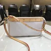 VINTAGE Rivert Poşet Aksesuarları Kadın Mini Crossbody Deri Kayış Beyaz Siyah Renkli Çiçekler Baskılı Kaplı Tuval Küçük Omuz Çantası