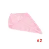 Serviette pour cheveux secs Microfibre Caps pour cheveux secs Doux et confortable Lady Bonnets de bain Envelopper individuellement Bonnet de douche rapide 100pcs T1I3100