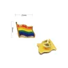 USA Bandiera arcobaleno Distintivo Spilla da colletto Abbigliamento Bomboniera Cappello Cravatta Zaino Spilla Accessori giacca Regalo per feste