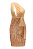 Casual Jurken Luxe Pailletten Bodycon Bandage Party Jurk Mode Sexy Dames Prachtige Sequin Night Clubwears Verjaardag Outfits