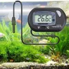 Mini thermomètre d'aquarium numérique LCD outil de température de l'eau de réservoir de poisson noir jaune thermomètre de réservoir de poisson avec capteur filaire