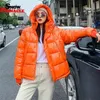 Femmes brillantes parkas femmes Parkas vestes mode épais chaud hiver vestes manteau pour femme outwear veste M-XXL 201217