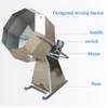 1.5kwドラム揚げフードポテトチップススナック調味機械八角形ピーナッツ香料コーティング機