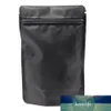 DHL 1000Pcs/Lot 10*15cm Zipper Top Matte Black Pure AluminHeat Seal Mylar Stand Up Package Bag