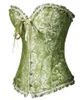 Exagerado espartilho de renda sexy plus size size zip erótico floral bustier corset lingerie tops brocade moda gota 0412306h