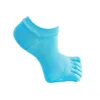 Yoga Socks Five Toe Socks Anti-Slip Fitness Dance Pilates Socks Professional Inomhus Yoga Övning Ballet Lady Training Accessory Zyy144