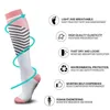 Chaussettes de Compression Crossfit chaussettes pour varices femmes hommes varices soulagement des jambes douleur genou haut Stockings1292T