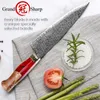 Grandsharp giapponese coltello da cucina premium cucina cucina strumenti 67 strati VG10 Damasco in acciaio inossidabile in legno per pentole Gift7211763