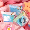 Partihandel Fashion Eyelash Packaging PU Soft Eyelash Bag with Tray Holographic Transparent Jelly Coin Purse dragkedja Bag9017638