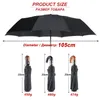 Klassisk engelsk stil Män Automatisk 10RIBS Stark vindresistent 3 Folding Paraply Regn Business Man Kvalitet Parasol 201218