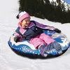 Winter outdoor game sports Sledding inflatable snow tube for adult kids PVC snow toy outdoor ski skiing ring supplier