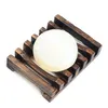 Porte-savon en bois de bambou naturel, porte-plateau de rangement, porte-savon, boîte d'assiettes, conteneur pour assiette de bain-douche, salle de bains ss1124