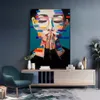 100% dipinto a mano su tela dipinto Picasso stile famoso opere d'arte per soggiorno Home Decor Immagini Dipinti su tela Poster da parete Z3026