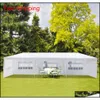 vinyl tarp 10x30ft 8 Sides 2 Doors Outdoor Canopy Party Wedding Tent White 3x9m Gazebo Pavilion With Spi qylEOl bdesports