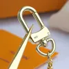 Luxury keychain men women car key chain high quality stainless steel gold-plated metal material does not fade upper grade key