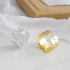 Kinel Genuine 925 Sterling Silver Ring Irregular Fashion Korea 14K Jewelry Wedding Party Frendies Ring1