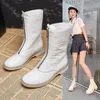 Offre spéciale AIYUQI femmes automne bottes en cuir véritable 2020 nouvelle tendance avant fermeture éclair dames chaussures bottes talon bas bottines femmes