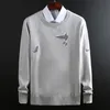 Modemerk trui trui pullover slank fit jumpers breien patronen wollen winter Koreaanse stijl casual kleding man 201224