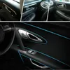 Azul 16,4 pés (5 metros) Flexível 3D DIY Automóvel Automóvel Motor Interior Interior Decoração Auto Molding Trim Linha de Tira