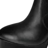 Over Knee Boots Woman with 11cm High Heel Platform Fashion Sexy Round Toe PU Wedding Club Party Shoe Girl Goth Punk Big Size