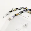 Çiçek Scrunchie Mikro USB Kabloları Şarj Veri Kurşun Adpater 1 M 3Feet