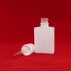 Logo personalizzato 15ml 30ml 50ml 100ml Shinny White Square Glass Siero cosmetico Flacone con contagocce Rettangolo di lusso personalizzato Regalo esterno Scatola magnetica 40 giorni Spedizione gratuita