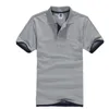 Maglietta classica a maniche corte T-shirt da uomo estiva casual Solid T-shirt in cotone di lusso traspirante Maglie Golf Tennis Uomo Camisa Top LJ200827