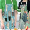 2022 new Cotton hemp creative plant cactus apron