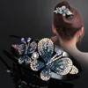 Butterfly Barte Hair Claw Duży Rozmiar Fancywin Akcesoria do włosów Rhinestone Kryształowe Hairpin Hair Klip Hairwear Dla Kobiet Dziewczyn