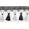 6 Meter Per Bag Luxury Black Curtain Tassel Polyester Silk Fringe Trim Lace Fabric And Fringe For Curtains Diy Decorative Trimm H jllVnM