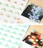 24 adesivos / folha diy compilação colorida foto canto papel adesivos para álbuns de fotos quadro decoração pasta álbum scrapbooking
