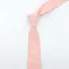 Solid Color 6cm Width Tie Cotton Pure Colorful Slim Neckties For Wedding Ties Skinny Groom Necktie jllQyB