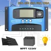 100a MPPT Solar Charge Controller Dual USB LCD Wyświetlacz Auto Solar Cell Panel Regulator ładowarki