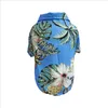 Sommar strand hund kläder hawaiian liten hund skjortor chiffong valp tunna väst sommar djurkläder blommig 8 design valfri BT990
