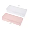 Rectangle Nail Storage Box Plastic Empty Case for Tweezers Clippers Nails Brush Cuticle Pusher Nail Art Tool