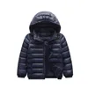 2-12 years autumn and winter new children's down cotton pad light boy girl cotton jacket baby warm fashion letter jacket LJ201017