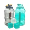 Bottiglia d'acqua sportiva in plastica a bocca larga da 2,5 litri Sport all'aria aperta Bottiglia d'acqua di grande capacità Spazio BPA Bottiglia d'acqua potabile gratuita 201127