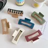 Stitching Hair Claw Crab Hairpins Women Plastic Solid Color Clamps Large Hair Clips Femme Hair Accessories
